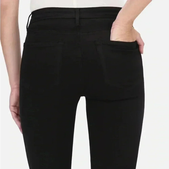 FRAME Le Crop Mini Boot in Film Noir Jeans NWT - Picture 4 of 10